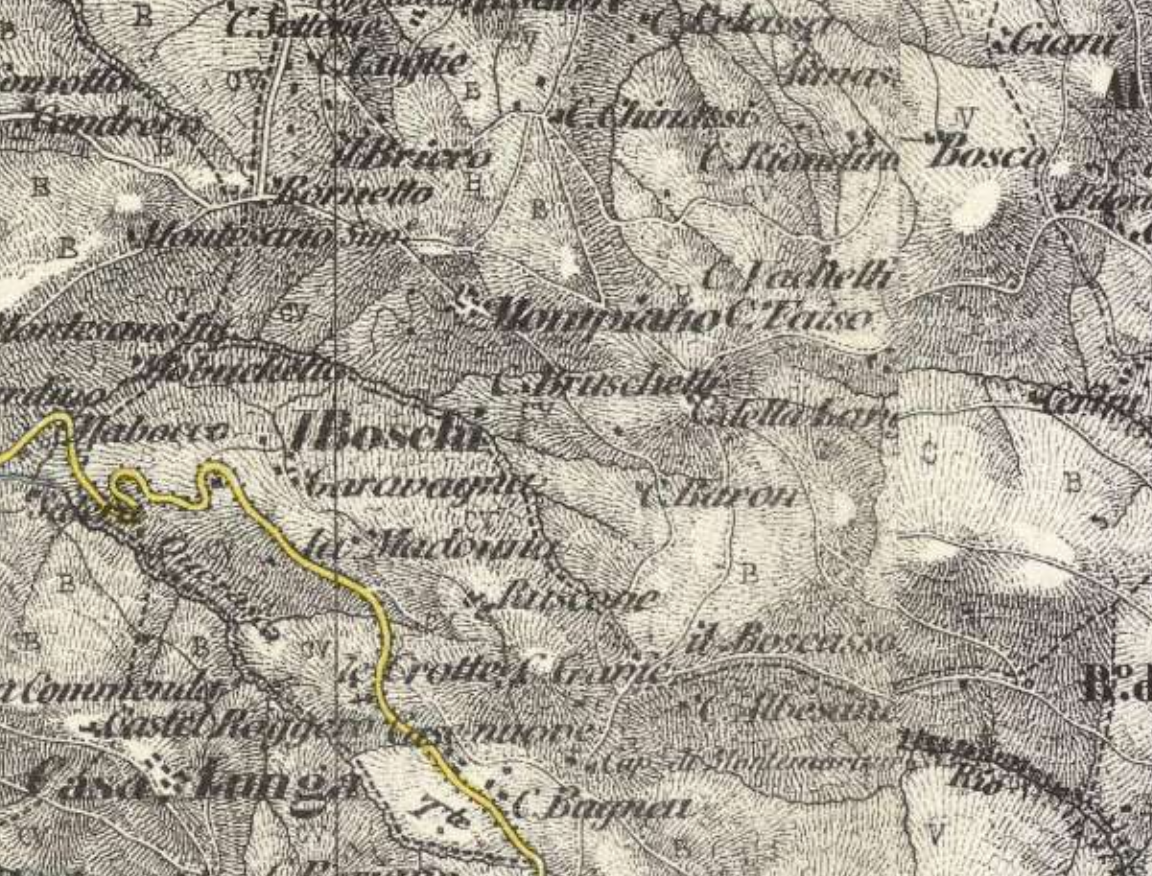 Mappa militare del Regno di Sardegna 1852-67